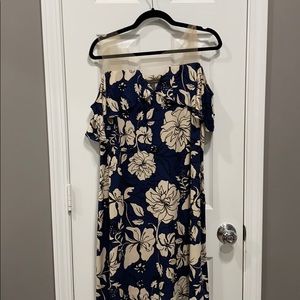 Beautiful size 12 dress: cold shoulder w/ mesh top